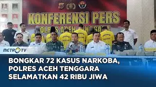 Bongkar 72 Kasus Narkoba, Polres Aceh Tenggara Selamatkan 42 Ribu Jiwa
