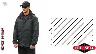 Tru-Spec Outerwear H2O Proof 3-in-1 Parka Tactical Jacket, Detachable Roll-Able and Stow-Able Hood