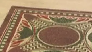 Missing Roman emperor's mosaic goes on display