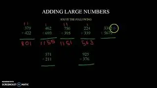 Adding large numbers | Moiz and Zahra