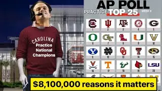 The South Carolina Gamecocks are the National Champions of College Football at practice & it matters