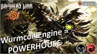 Wurmcoil Engine is a POWERHOUSE in Rakdos - Brother's War Draft [MTG Arena]