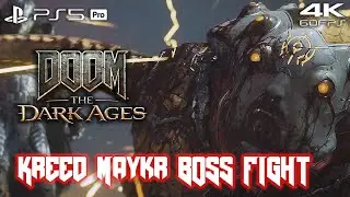 DOOM: The Dark Ages &ndash; Kreed Maykr: Boss Fight (PS5 Pro 4K 60FPS) Gameplay No Commentary