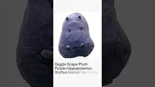 Giggle Scape Plush Purple Hippopotamus Stuffed Animal Toy Hippo 15