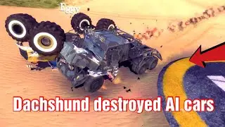 Dachshund destroyed AI cars OFF the road-OTR open world driving