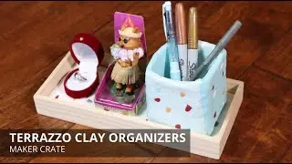 Terrazzo Clay Organizers From Kiwico Maker Crate