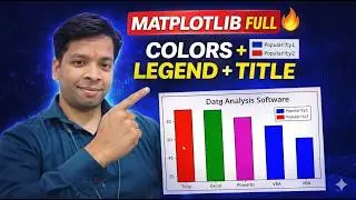 Matplotlib Bar Chart Complete Guide 📊 | Titles, Colors, Width, Legend Explained