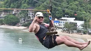 Epic zip line to an island in El Nido Palawan Philippines! Palawan Zipline Adventure Inc.