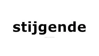 Uitspraak voor stijgende