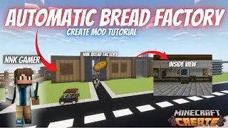 how to make WHEAT FARM MACHINE in create mod minecraft | Tutorial - part1 |