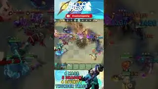 THUNDER TRACE ON 5 DRAGON 6 MAGE #autochess #dota2autochess #teamfighttactics #magicchess #shorts