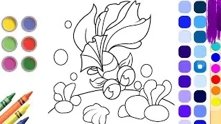 Animal Coloring Pages | Coloring fish and sea ​​shells 🐟🐚