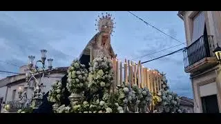 Virgen de la Aurora por la calle Olavide de La Carolina, Jaen 2024