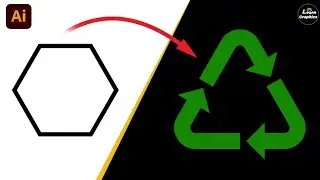 How To Make Recycle Logo In Adobe Illustrator simple & easy | Adobe Illustrator tutorial