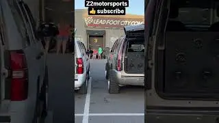 Chevy Tahoe and Cadillac Escalade￼ with Big Rims and Stereo system￼￼