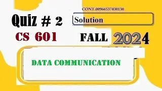 cs601 quiz 2 solution fall 2024|cs 601 quiz 2 solution fall 2024