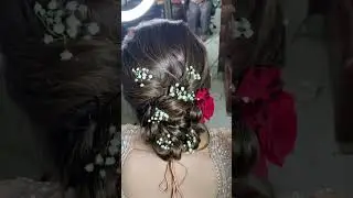 Wedding hairstyle for engagement occasion #trending #viralvideo #tiktok #sorts #viral #party #786