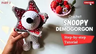 Crochet Snoopy Demogorgon Tutorial PART 2| Step-by-Step Amigurumi Pattern (Stranger Things + Snoopy)