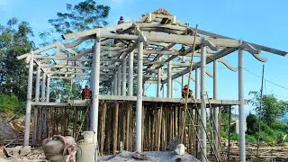 Mẫu Nhà Sàn 5 Gian Rộng hơn 140m2 của Người ĐBDT Mường Hoà Bình. Hình thức Truyền Đoạn siêu đẹp