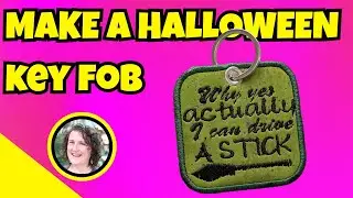 DIY Halloween Key Fob Tutorial | Baby Lock Altair Embroidery Project with Faodail Creation