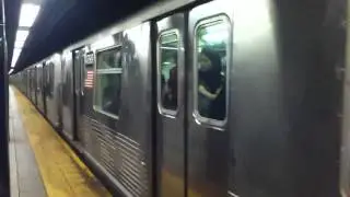 R42 (A) train Departing 42nd Street - Port Authority Bus Terminal