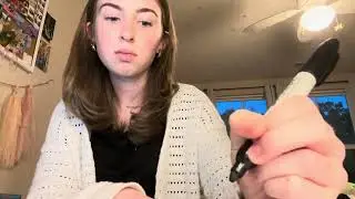 Девушка сидит позади тебя в классе ASMR