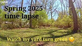 Spring 2025 time lapse
