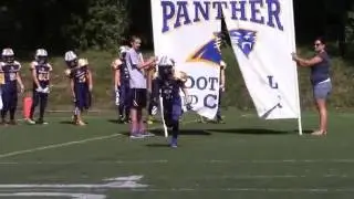 2016 Downers Grove Panthers 93 lbs. Gold Player Introductions at Homecoming (9-18-2016)