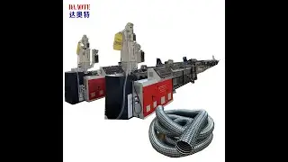 Car/Washing Vacuum/Cleaner Wire/Yarn Reinforcement Braiding Net PVC Hose extruder machine