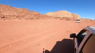 Wadi Rum, Jordan Jeep Safari. 4K video. Desert Jeep Safari Jordan
