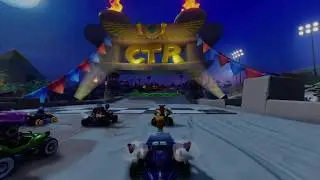 CTR NF Dominating online race in the new track Twilight Tour