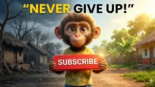 Tiny Monkey, Mighty Courage | Emotional & Motivational Cartoon Story&rdquo; 🐵✨