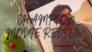 Roshan Meka Champion Movie Review by Rao Gari Ammai ⚡