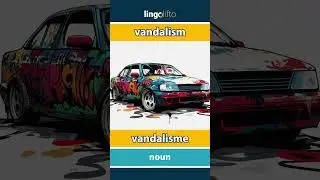 🇬🇧🇩🇰 vandalism - vandalisme : vocabulary builder : learn English : Lad os l&aelig;re engelsk