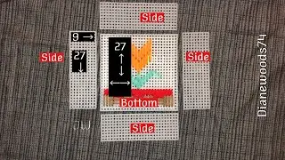 👀 Wide Flat Coaster Holder | Visual | Plastic Canvas