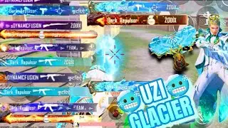 🥵TOUGHEST MATCH‼️UZI❄️GLACIER❄️ HIT EFFECT, AKM🌌+🔮M7+GROZA🔥NED