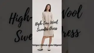 High Low Wool Sweater Dress | Sweater Dress For Women