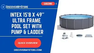 INTEX 15'8 x 49'' Ultra Frame Pool Set with Pump & Ladder