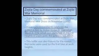 Zozila day commemorated at Zozila War Memorial #shorts