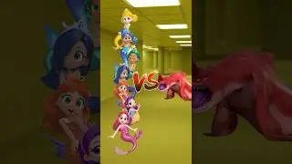 Mermaid Rainbow Bubblegem VS Red Bluster Sea Beast #shorts #rainbowbubblegem #seabeast