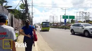Pusok, Marina Mall to Gaisano Mactan, Cebu, Philippines【4K】