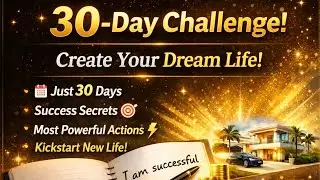 30-Day Challenge to Create Your Dream Life | Manifestation & Success Mindset