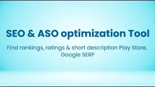 SEO | ASO | Search Ranking & Keyword Tool
