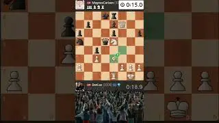 Denis Lazavik vs Magnus Carlsen #magnuscarlsen #denislazavik #worldchessrivals #shortvideo