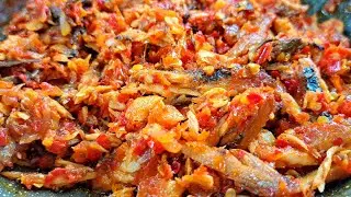 RESEP SAMBAL IKAN TONGKOL SUWIR PEDAS TAHAN LAMA
