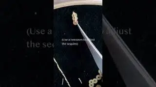 Goldwork Embroidery 101 | S-Ing over sequins #shorts #handembroidery