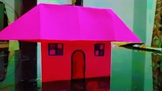House making simple paper craft work 