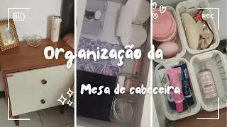 Bedside table organization