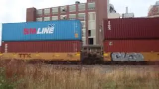 CN 8899 & CN 5613 Leading A Westbound Intermodal Container From Battle Creek Michigan  11/6/22