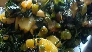 aalu & baingan & Tuber aor  meethi  sabji ki recipe 